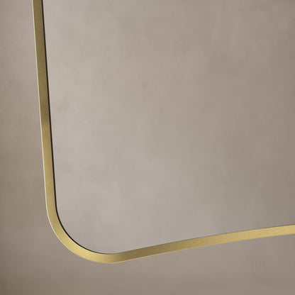 Origins Living Delphine Mirror 120 X 70cm Brushed Brass - Hot Tub Shop
