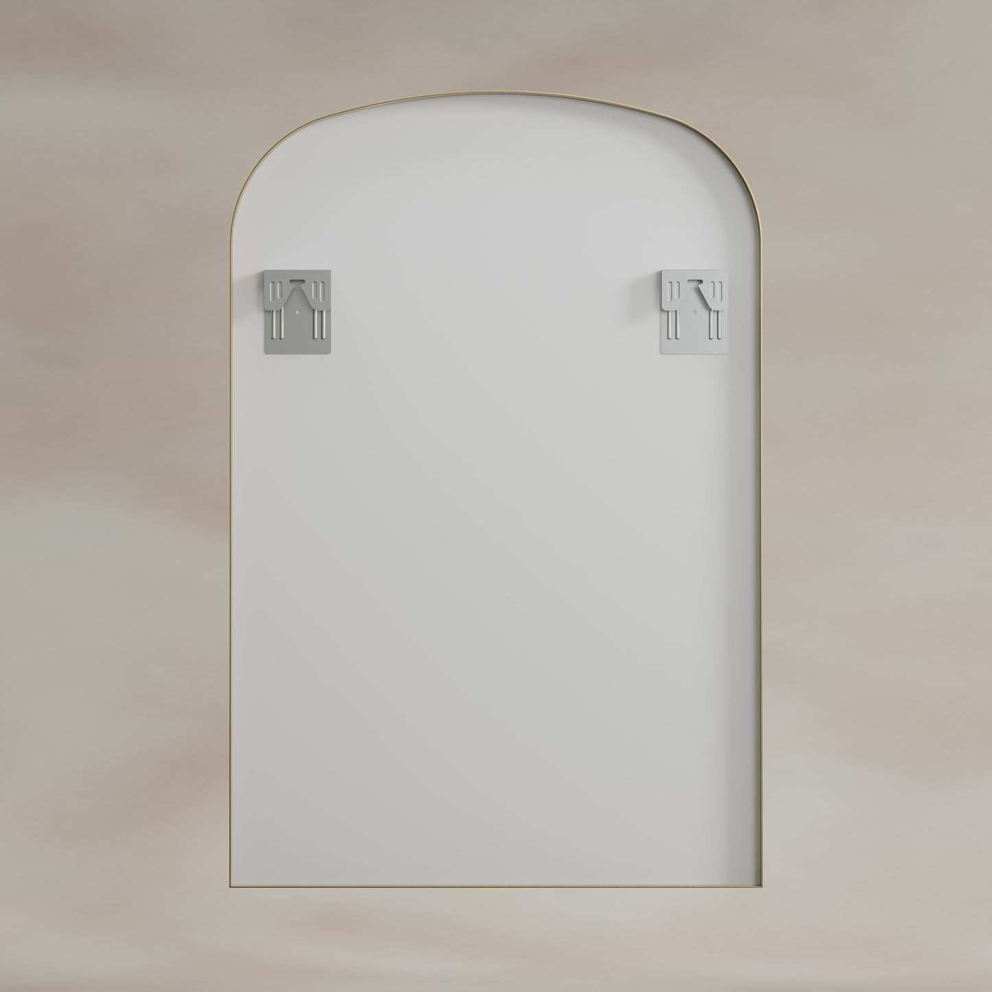 Origins Living Delphine Overmantle Arch Mirror 60 X 90cm Brushed Brass - Hot Tub Shop