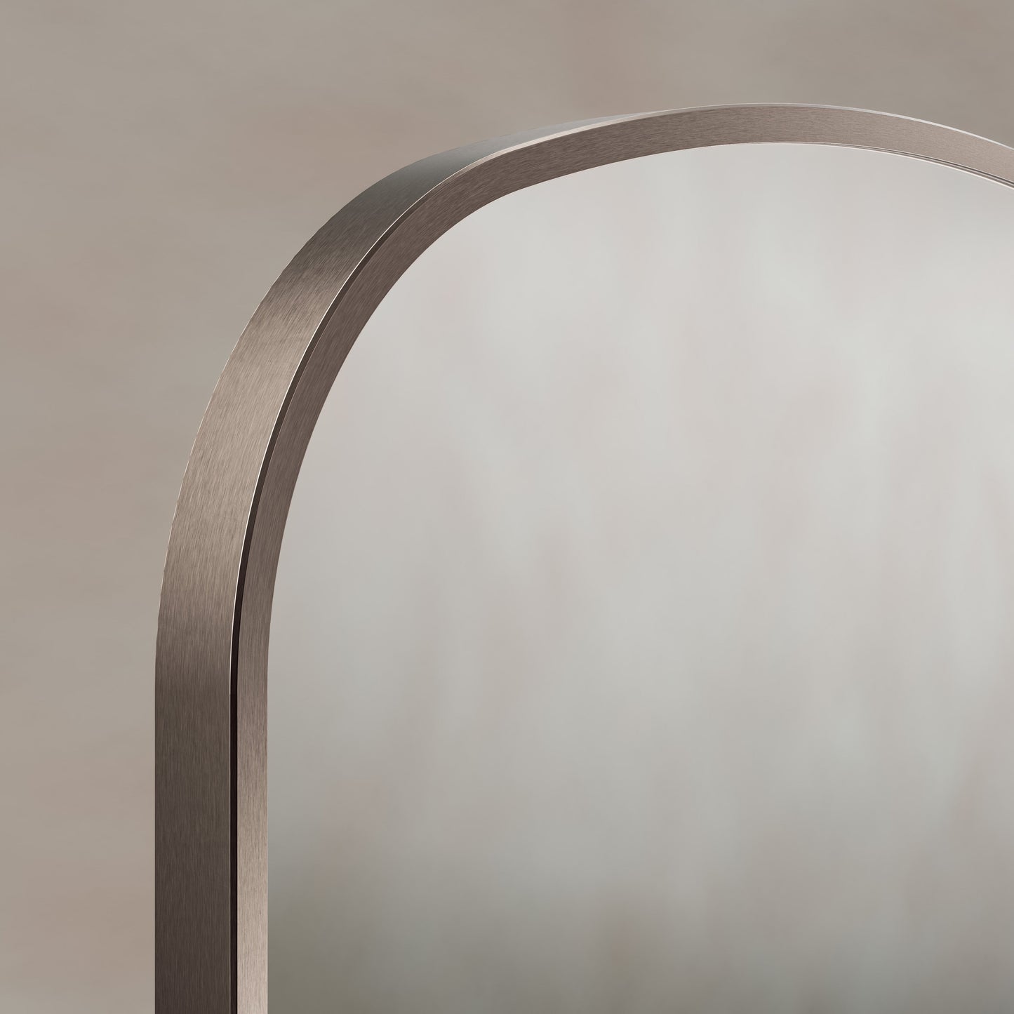 Origins Living Delphine Overmantle Arch Mirror 60 X 90cm Brushed Bronze