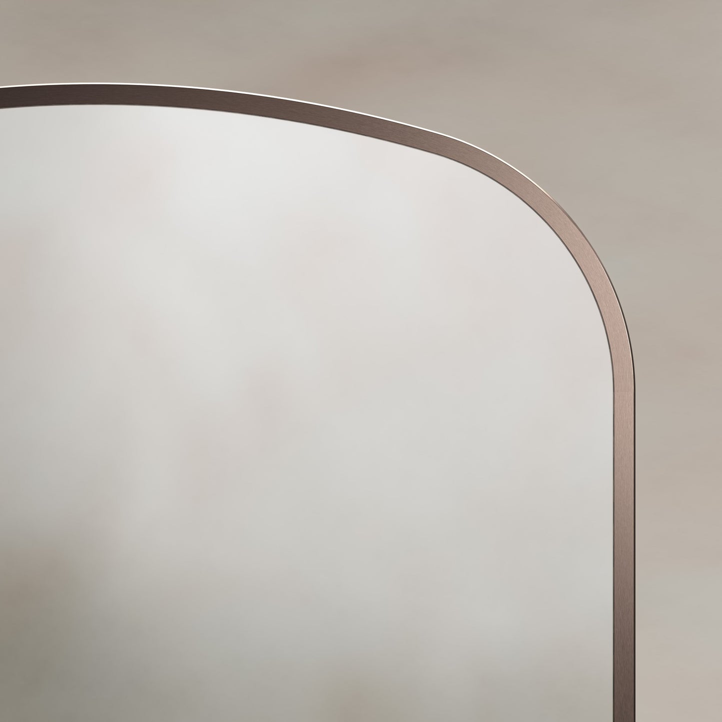 Origins Living Delphine Overmantle Arch Mirror 60 X 90cm Brushed Bronze