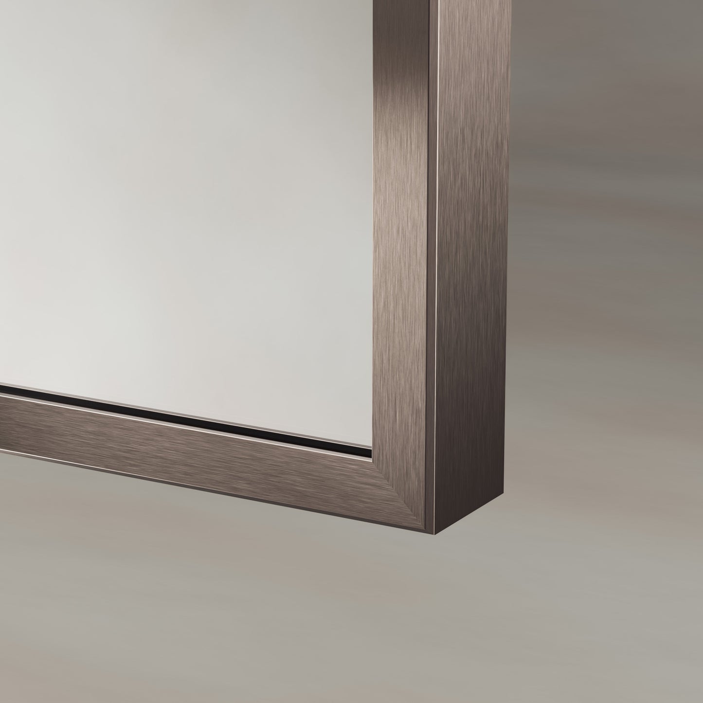 Origins Living Delphine Overmantle Arch Mirror 60 X 90cm Brushed Bronze