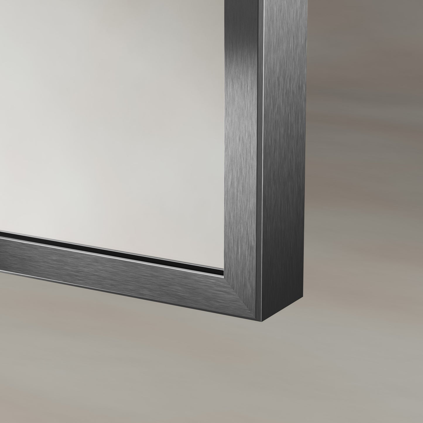 Origins Living Delphine Overmantle Arch Mirror 60 X 90cm Gunmetal