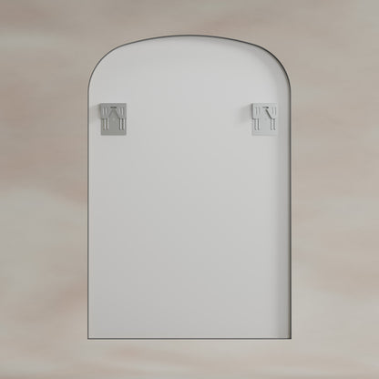 Origins Living Delphine Overmantle Arch Mirror 60 X 90cm Gunmetal