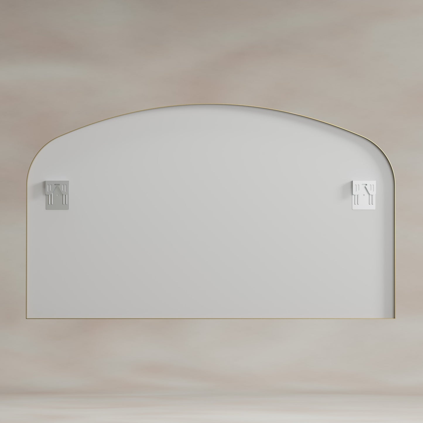 Origins Living Delphine Overmantle Arch Mirror 120 X 70cm Brushed Brass - Hot Tub Shop