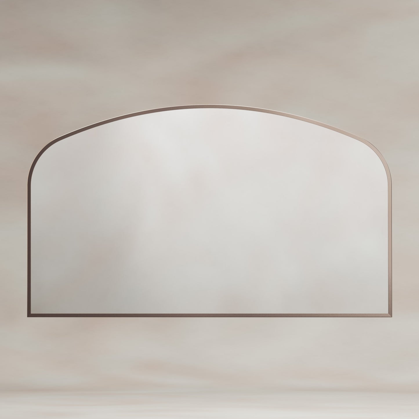 Origins Living Delphine Overmantle Arch Mirror 120 X 70cm Brushed Bronze - Hot Tub Shop