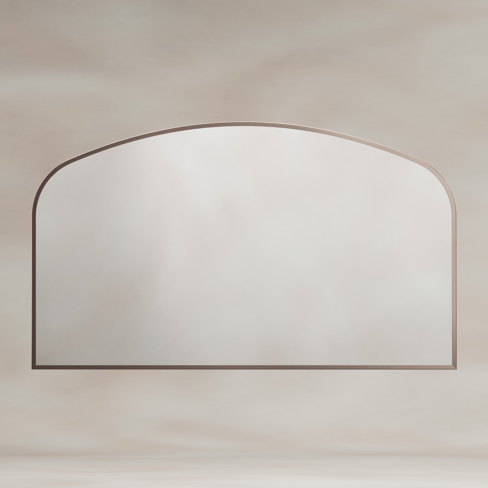 Origins Living Delphine Overmantle Arch Mirror 120 X 70cm Brushed Bronze - Hot Tub Shop