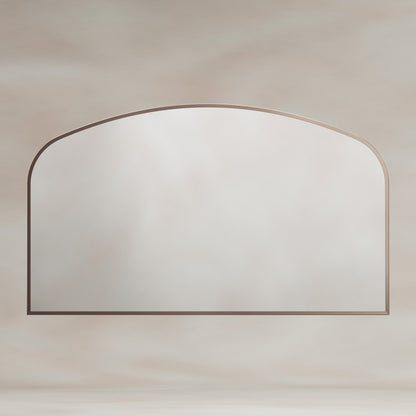 Origins Living Delphine Overmantle Arch Mirror 120 X 70cm Brushed Bronze - Hot Tub Shop