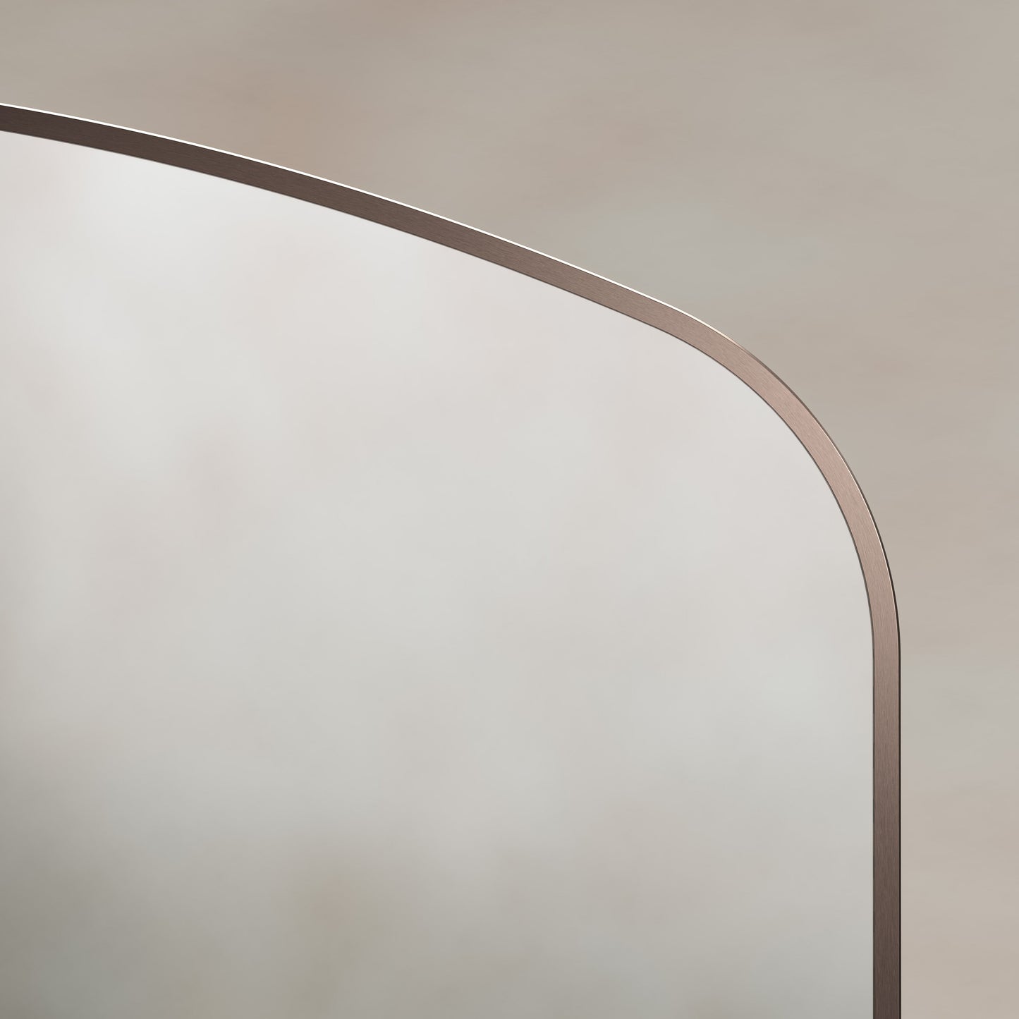 Origins Living Delphine Overmantle Arch Mirror 120 X 70cm Brushed Bronze - Hot Tub Shop
