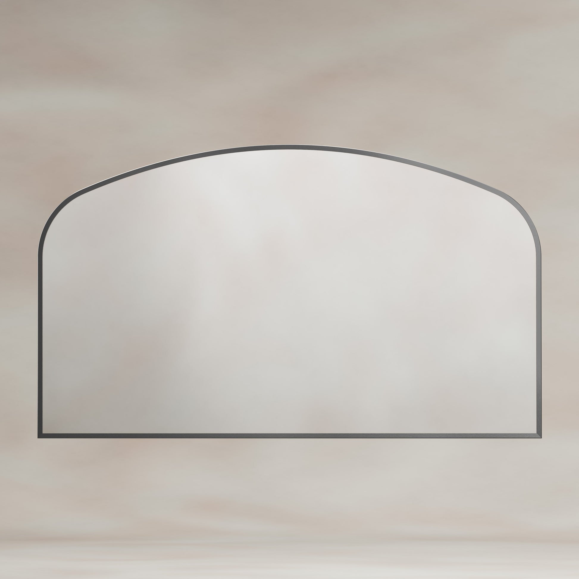 Origins Living Delphine Overmantle Arch Mirror 120 X 70cm Gunmetal - Hot Tub Shop