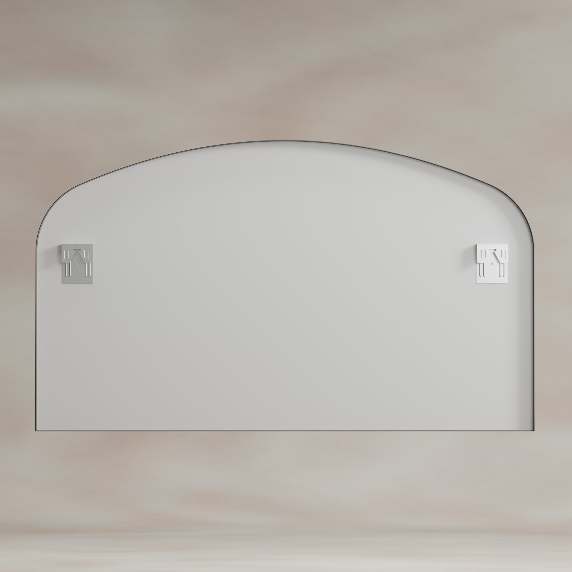 Origins Living Delphine Overmantle Arch Mirror 120 X 70cm Gunmetal - Hot Tub Shop