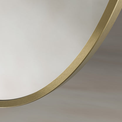 Origins Living Delphine Oval Mirror 55 X 80cm Brushed Brass