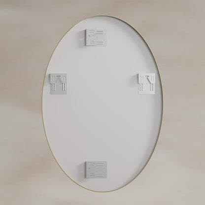 Origins Living Delphine Oval Mirror 55 X 80cm Brushed Brass