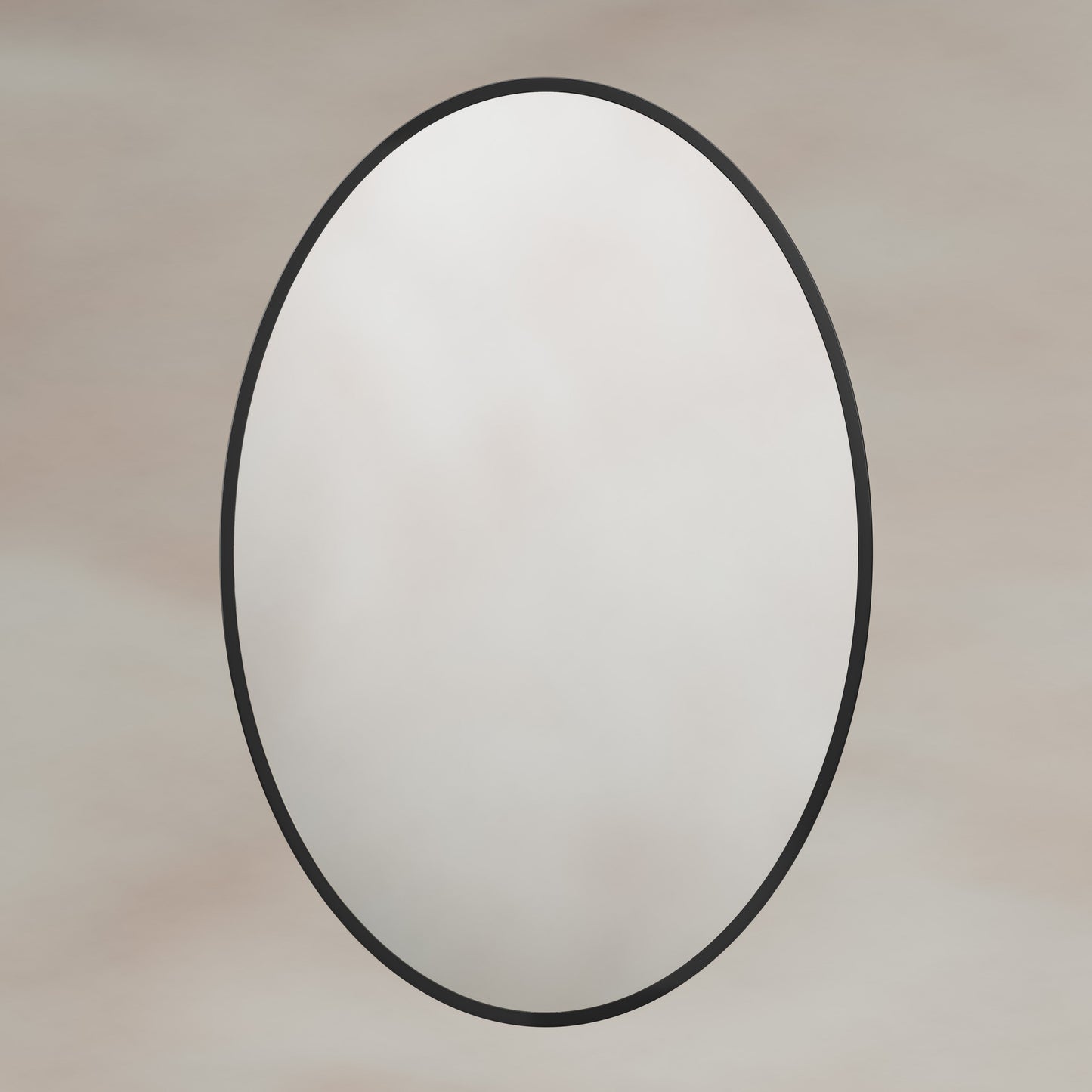 Origins Living Delphine Oval Mirror 55 X 80cm Matt Black - Hot Tub Shop