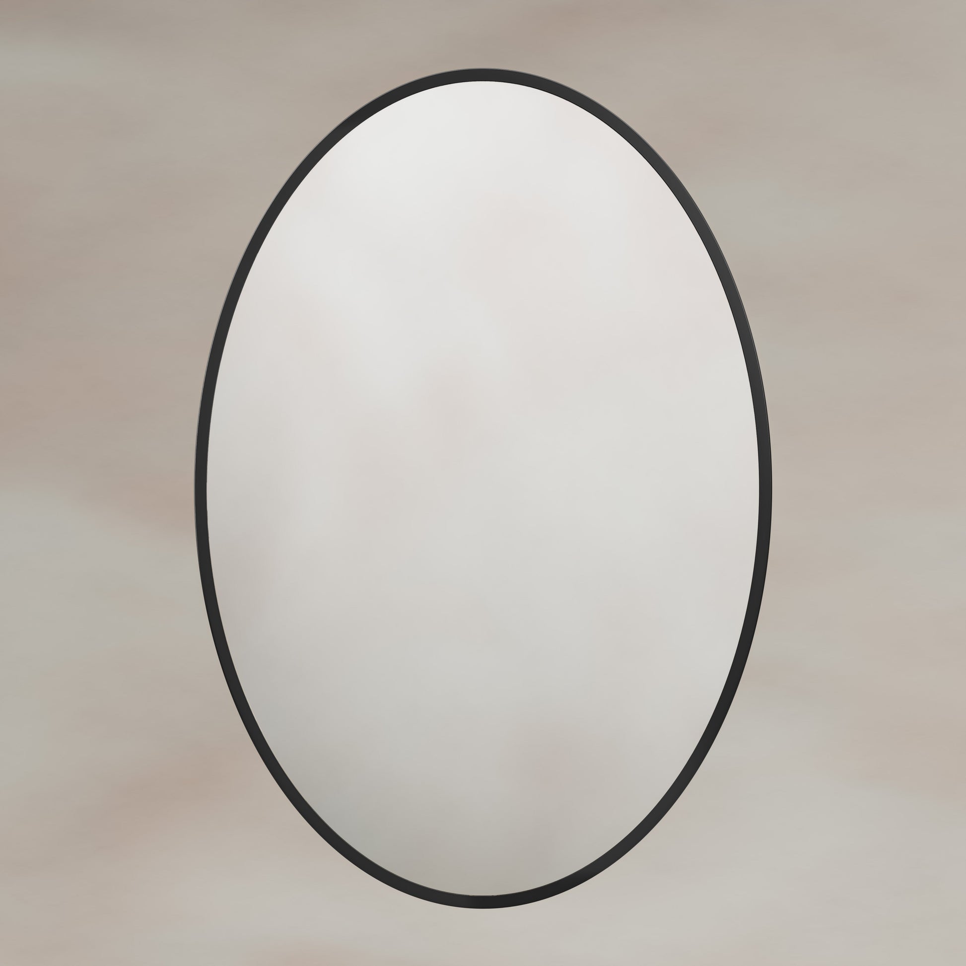 Origins Living Delphine Oval Mirror 55 X 80cm Matt Black - Hot Tub Shop