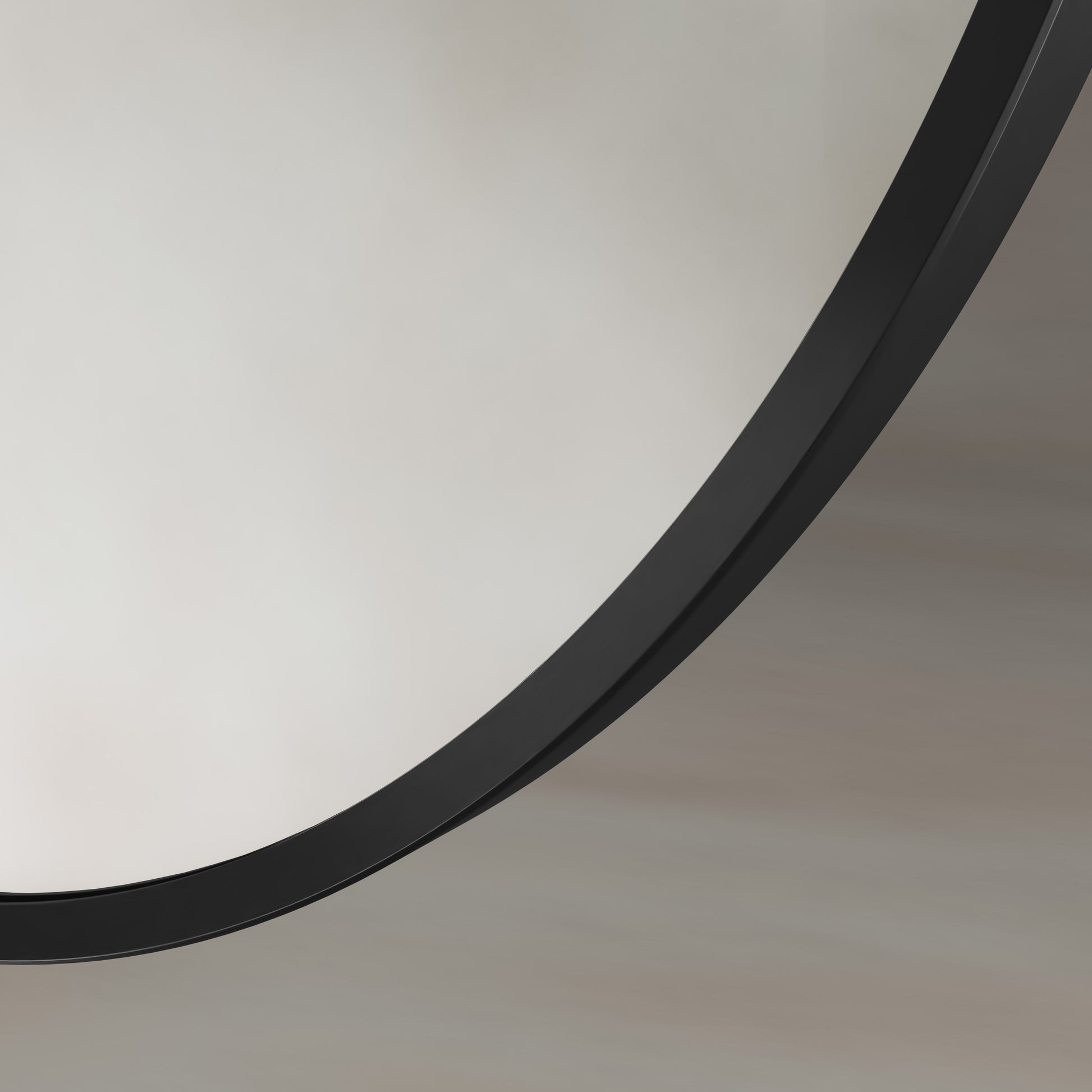 Origins Living Delphine Oval Mirror 55 X 80cm Matt Black - Hot Tub Shop