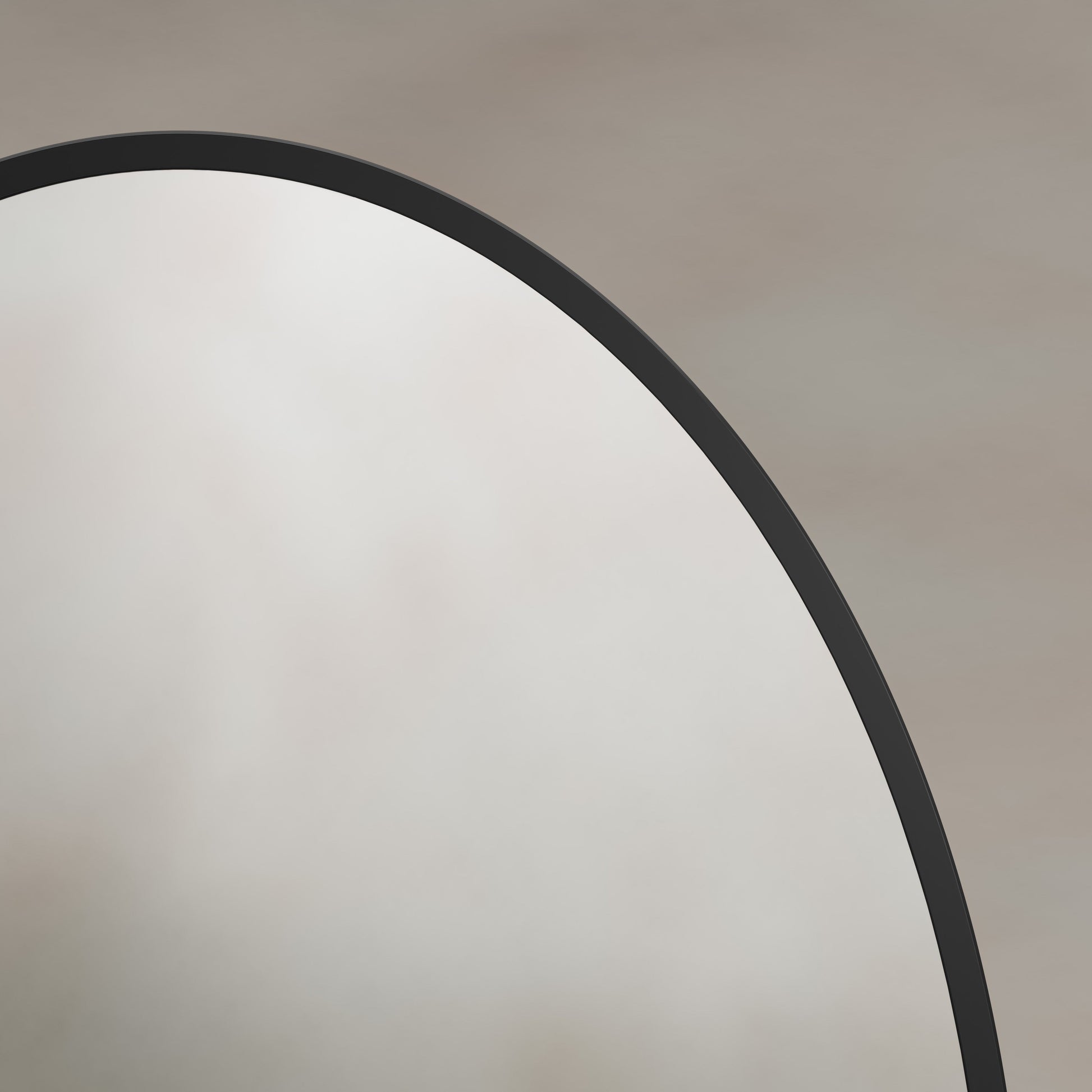 Origins Living Delphine Oval Mirror 55 X 80cm Matt Black - Hot Tub Shop