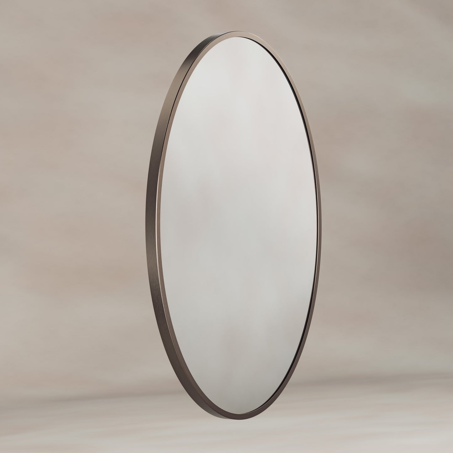 Origins Living Delphine Oval Mirror 55 X 80cm Brushed Bronze - Hot Tub Shop