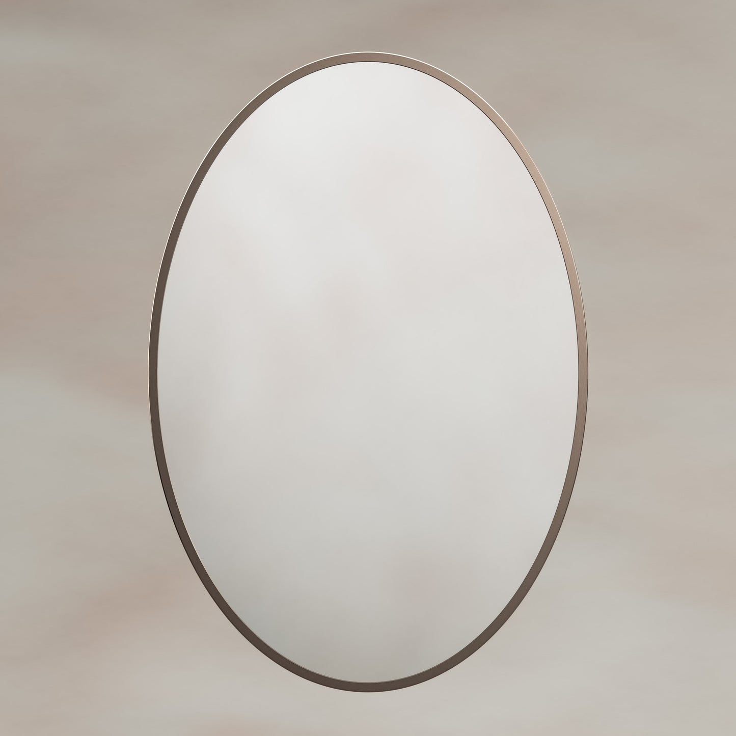 Origins Living Delphine Oval Mirror 55 X 80cm Brushed Bronze - Hot Tub Shop