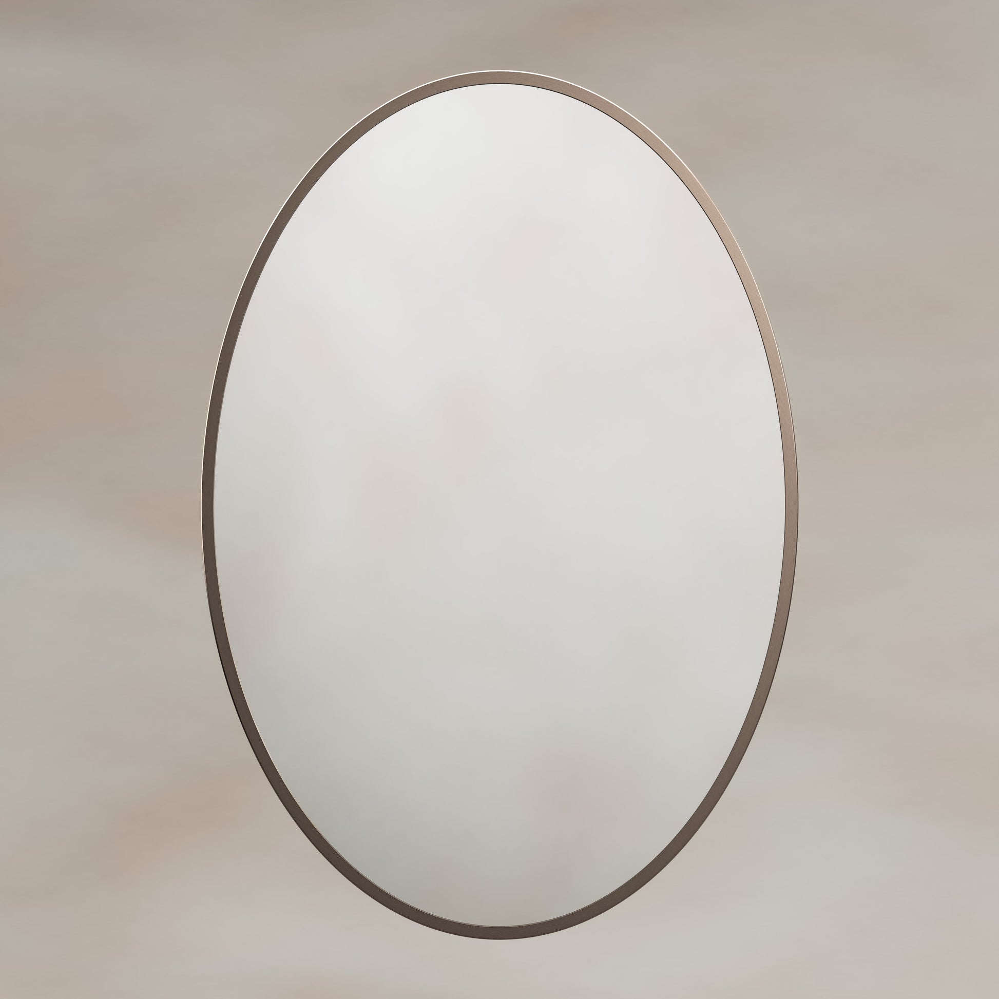 Origins Living Delphine Oval Mirror 55 X 80cm Brushed Bronze - Hot Tub Shop