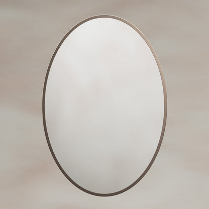 Origins Living Delphine Oval Mirror 55 X 80cm Brushed Bronze - Hot Tub Shop