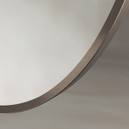 Origins Living Delphine Oval Mirror 55 X 80cm Brushed Bronze - Hot Tub Shop