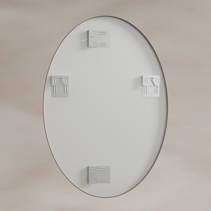 Origins Living Delphine Oval Mirror 55 X 80cm Brushed Bronze - Hot Tub Shop