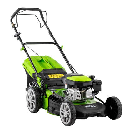 144cc 18"/46cm Self-Propelled Petrol Lawnmower, 4-Stroke - DG101 - Hot Tub Shop