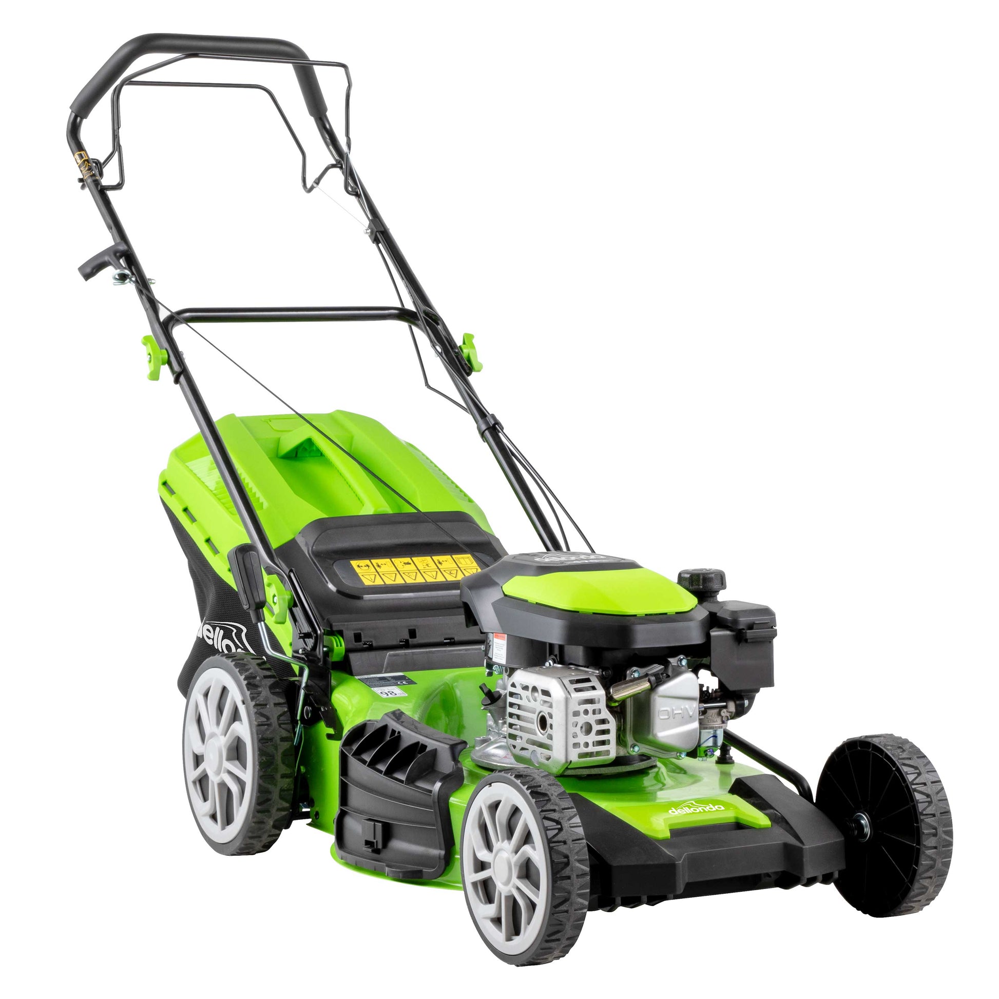 170cc 20"/51cm Self-Propelled Petrol Lawnmower, 4-Stroke - DG102 - Hot Tub Shop