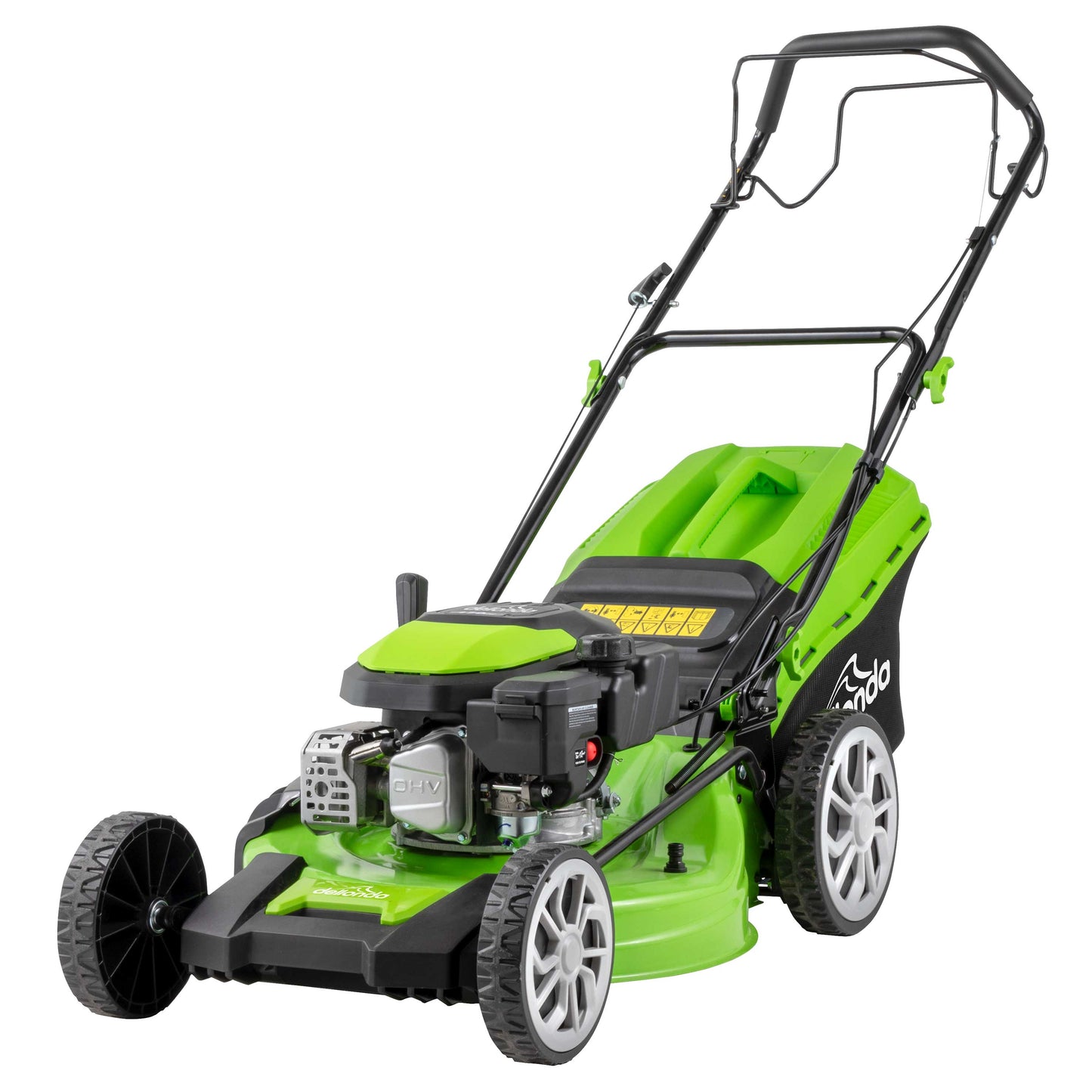 170cc 20"/51cm Self-Propelled Petrol Lawnmower, 4-Stroke - DG102 - Hot Tub Shop