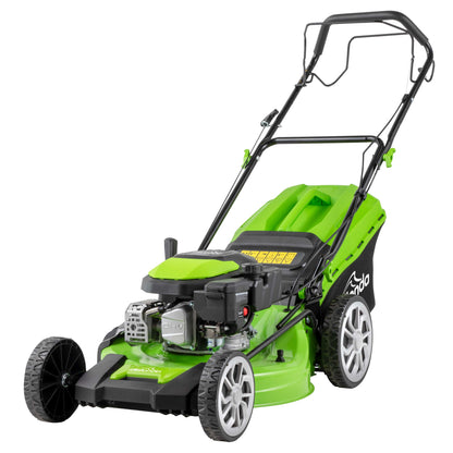 170cc 20"/51cm Self-Propelled Petrol Lawnmower, 4-Stroke - DG102 - Hot Tub Shop