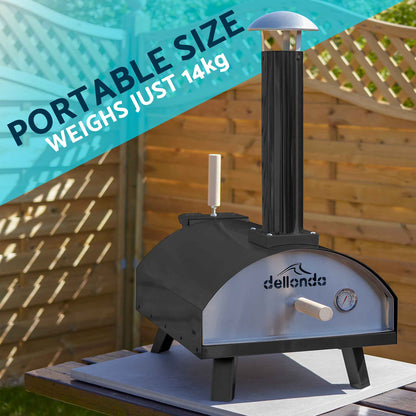 Wood-Fired 14" Pizza Oven and Smoking Oven with Pizza Peel & Cover - DG218 - Hot Tub Shop