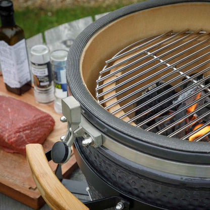 Dellonda Deluxe Kamado BBQ Grill, Oven & Smoker