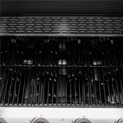 Dellonda 4 Burner Gas BBQ With Cover - Black & Stainless Steel