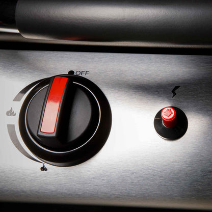 Dellonda 4 Burner Gas BBQ - Black & Stainless Steel