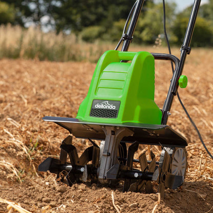 1500W Electric Tiller/Cultivator, 40cm Working Width, 6 Blades, 10m Cable - DG217 - Hot Tub Shop