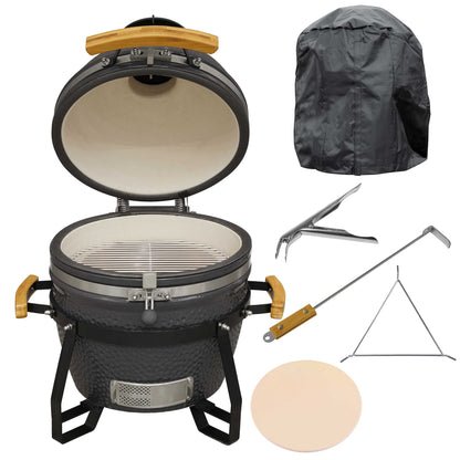 Dellonda Deluxe Kamado BBQ Grill, Oven & Smoker - Bundle