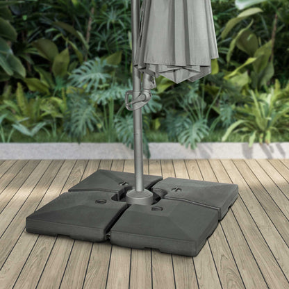 4pc 92L Fillable Parasol Base, Water or Sand Filled - DG269