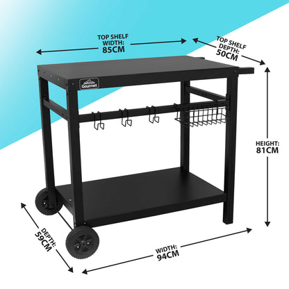 3 Burner Portable Gas Plancha 7.5kW BBQ Griddle with Cover & Trolley - DG250 - Hot Tub Shop