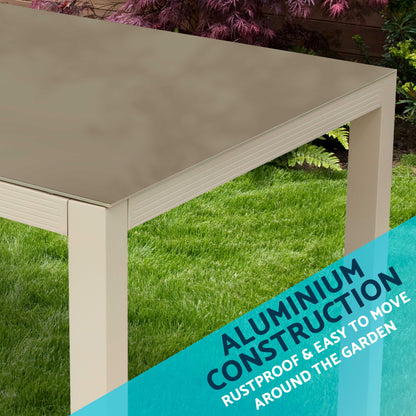 Dellonda Fusion Aluminium Outdoor Dining Table