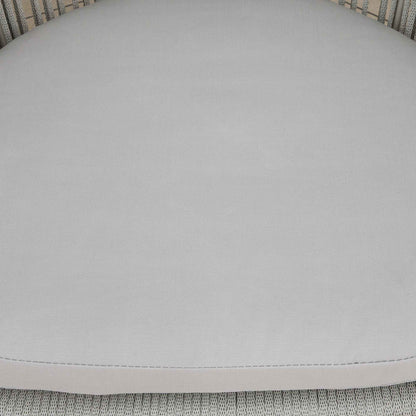 Como 3 Piece Steel Bistro Set with Tempered Glass Top, Grey - DG55