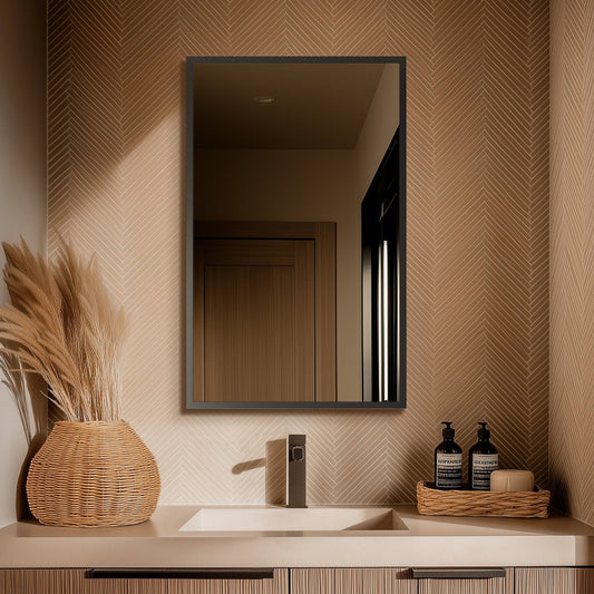 Origins Living Docklands Rectangular Mirror 50x80cm Gunmetal