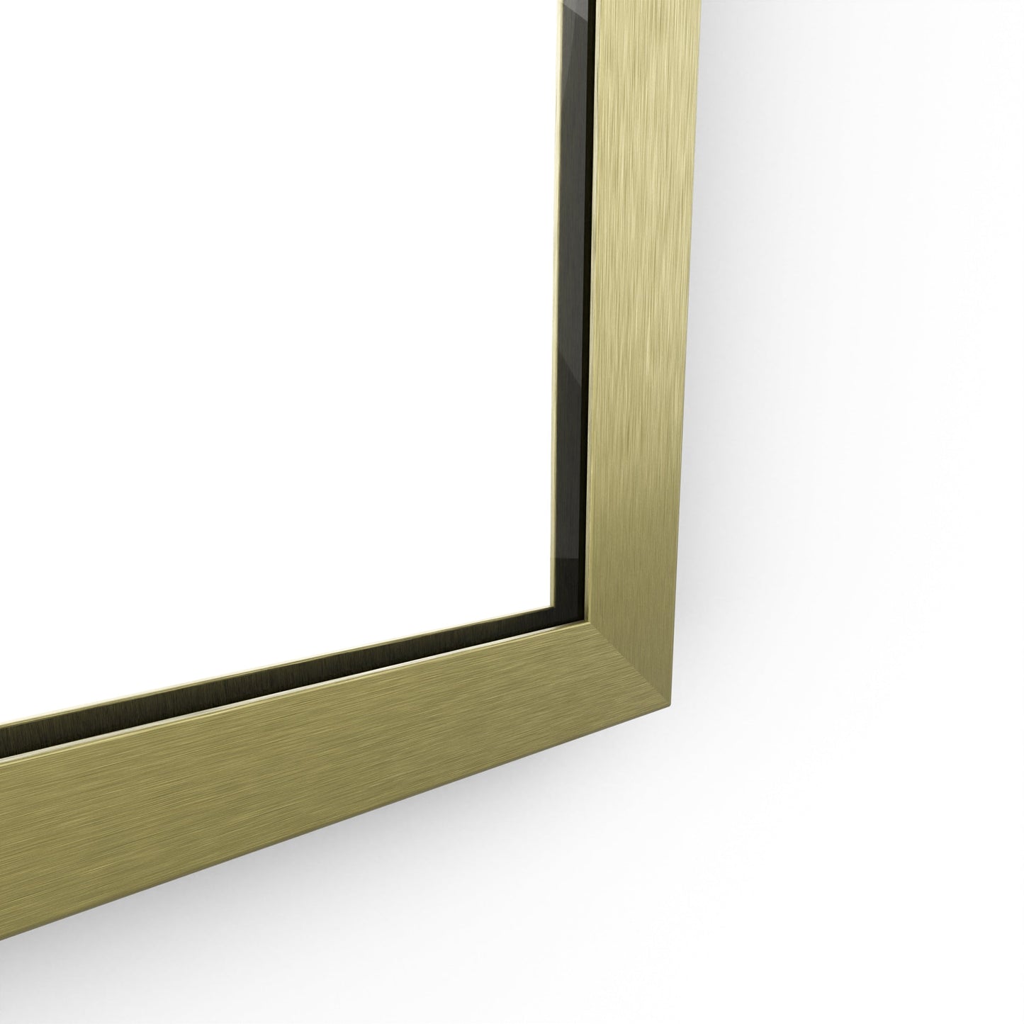 Origins Living Docklands Rectangular Mirror 41 40x100cm Brushed Brass - Hot Tub Shop