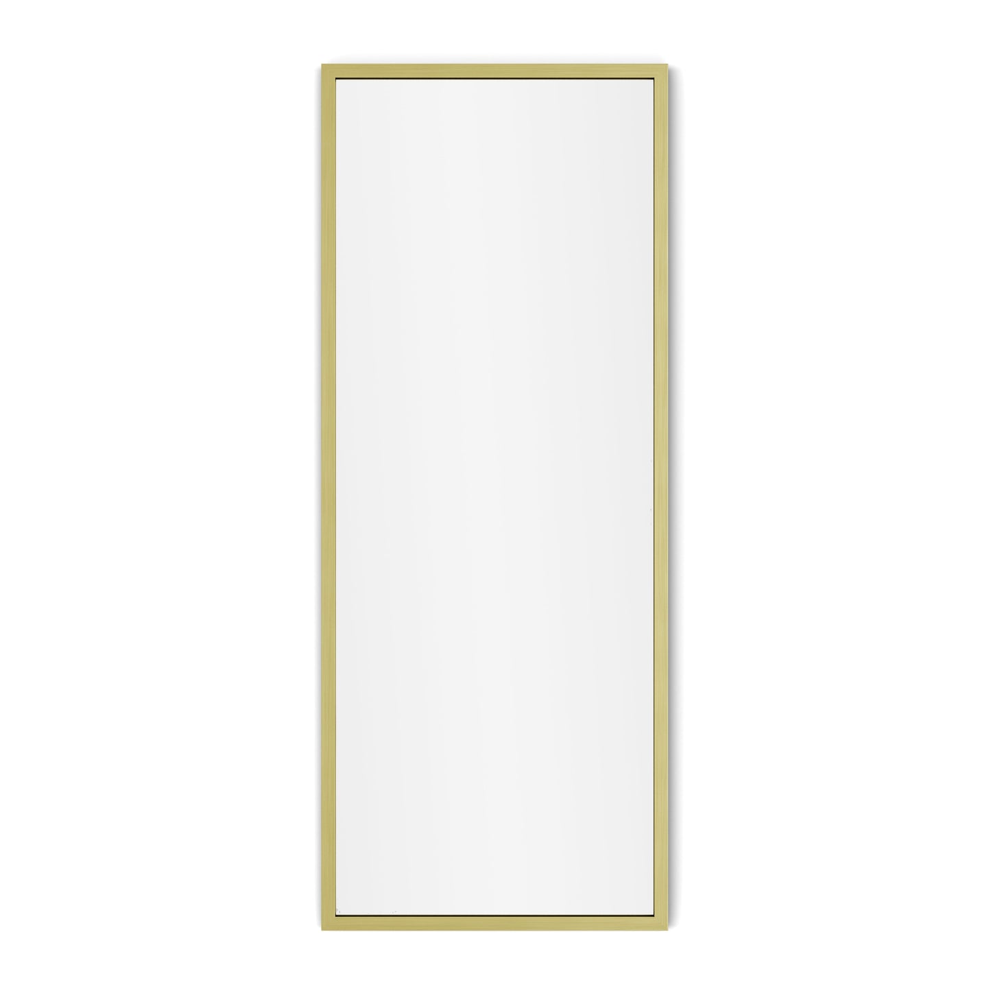 Origins Living Docklands Rectangular Mirror 41 40x100cm Brushed Brass - Hot Tub Shop