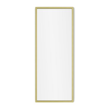 Origins Living Docklands Rectangular Mirror 41 40x100cm Brushed Brass - Hot Tub Shop