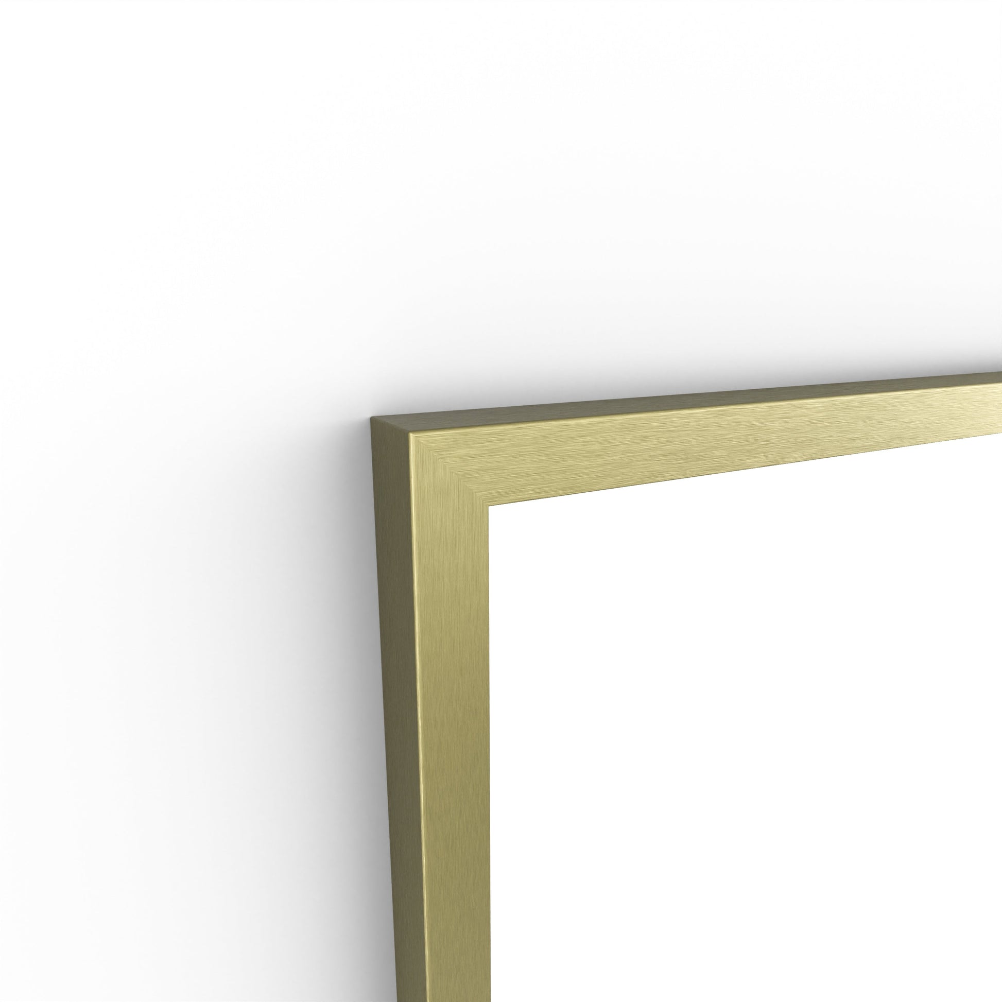 Origins Living Docklands Rectangular Mirror 41 40x100cm Brushed Brass - Hot Tub Shop