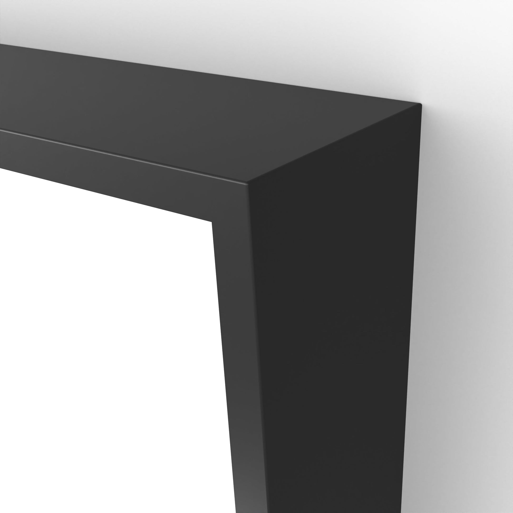 Origins Living Docklands Inclusive Angled Mirror 50x80cm Matt Black - Hot Tub Shop