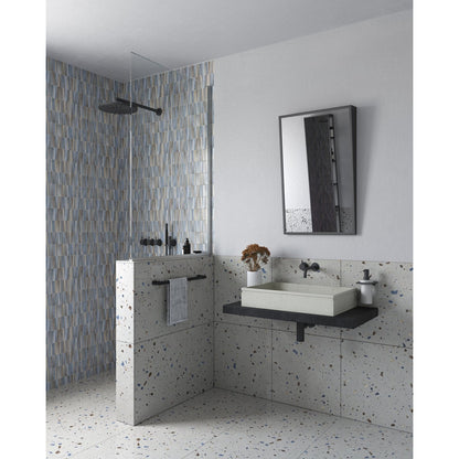 Origins Living Docklands Inclusive Angled Mirror 50x80cm Matt Black - Hot Tub Shop