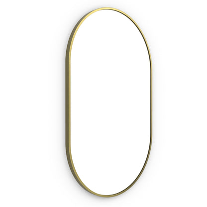 Origins Living Docklands Capsule Mirror 50x80cm Brushed Brass - Hot Tub Shop
