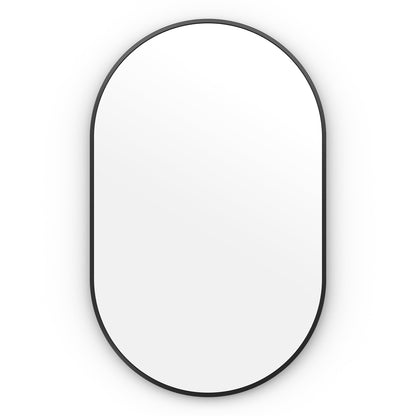 Origins Living Docklands Capsule Mirror 50x80cm Matt Black - Hot Tub Shop