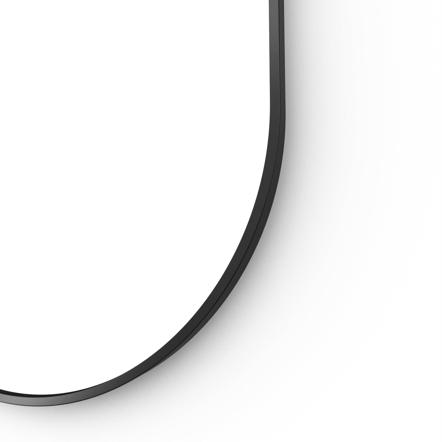 Origins Living Docklands Capsule Mirror 50x80cm Matt Black - Hot Tub Shop